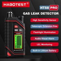 Máy dò khí đốt HABOTEST HT58Pro có báo động âm thanh và ánh sáng 0-9999ppm Máy kiểm tra rò rỉ khí đốt có thể sạc lại di động