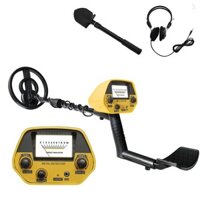 Máy dò kim loại Độ chính xác cao Thân có thể điều chỉnh Cuộn dây chống nước 7 Inch Tất cả các chế độ kim loại & đĩa có tai nghe & Bộ xẻng gấp cho đồng xu dưới lòng đất Đồ trang sức Bãi biển Treas