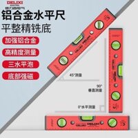 Máy đo mức độ Delixi, dụng cụ định vị mini từ tính nhỏ bằng hợp kim nhôm, chính xác cao BEVH