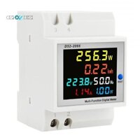 Máy đo năng lượng một pha kỹ thuật số Màn hình sử dụng điện AC110V 40V-300V100A Máy đo hệ số công suất tần số Đồng hồ vạn năng