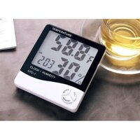 Máy đo nhiệt độ độ ẩm có đồng hồ báo thức HTCĐồng hồ đo nhiệt độ và độ ẩm HTC 1   1 -206361 2 -GIA TOT