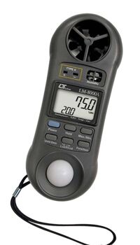 Máy đo nhiệt độ, tốc độ gió, ánh sáng, độ ẩm Lutron LM8000A