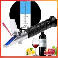Máy đo nồng độ cồn 0 - 80% ATC trong dung dịch,rượu bia❤️FREESHIP❤️ Khúc xạ kế đo nồng độ cồn, kiểm tra nồng độ cồn