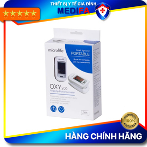Máy đo nồng độ oxy trong máu SPO2 và nhịp tim Microlife OXY200