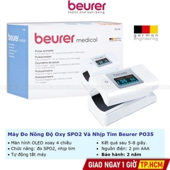 Máy đo nồng độ oxy trong máu và nhịp tim Beurer PO35