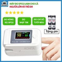 Máy đo nồng độ oxy trong máu spo2 ACHITA A89 Chip nhập khẩu và công nghệ quang học giúp đo cực chính xác máy đo spo2 được chứng nhận FDA của Mỹ về chất lượng bảo hành 6 tháng - Shop MANIA
