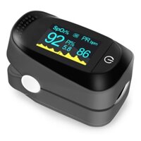 Máy đo nồng độ oxy trong máu/Đo Spo2/PULSE FINGER OXIMETER/Màu đen/Màn hình TFT/ 3 chỉ số