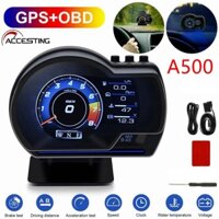 Máy Đo Tốc Độ Nước Và Tuabin a500 obd + gps2 hud Màn Hình lcd Đa Năng Có Thể Xoay Được Cho Xe Hơi Sau Năm 2012
