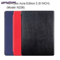 Máy đọc sách điện tử CORNE 6 inch, Vỏ Folio chống sốc tự động ngủ / đánh thức, Ốp điện thoại chống trầy xước siêu mỏng chống rơi cho Kobo Aura Edition 2