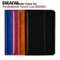 Máy đọc sách điện tử DIAIYA 6 inch, Tấm lót sợi nhỏ Folio Funda, Vỏ mềm chống sốc bằng da chất lượng cao cho Pocketbook Touch Lux 622 / 623