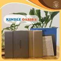 Máy đọc sách Kindle Oasis 2 9th có phím chuyển trang, màn hình 12 bóng led 7” 300PPI, Chip 1Mhz, RAM 512mb, bộ nhớ 8/32G