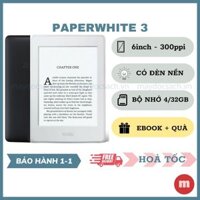 Máy đọc sách Kindle Paperwhite 3 (thế hệ 7) - có đèn nền, màn hình nhám chống chói - Kindle Paperwhite 2015