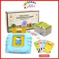 Máy đọc thẻ flashcard 112 thẻ 224 từ vựng tiếng anh hàng chuẩn loại 1