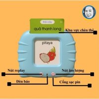 Máy Đọc Thẻ Song Ngữ Anh+Việt 224 từ vựng Flash Cash Mèo Con-Giáo cụ hỗ trợ cho bé học tiếng hiệu quả(12tháng-5 tuổi)
