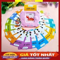 Máy đọc thẻ Tiếng Anh, máy đọc thẻ flashcard từ vựng tiếng anh giáo dục sớm cho bé loại 1, 255 từ vựng , pin 380mah