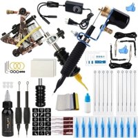 Máy Đôi Hình Xăm Bộ Động Cơ Máy Cuộn Dây Đồng Nguyên Chất Sương Mù An Toàn Tích Hợp Người Mới Bắt Đầu Công Cụ Hình Xăm Trọn Bộ Với Điện Thiết Bị Xăm