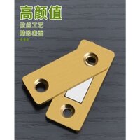[Máy đóng cửa từ tính] Miếng dán nam châm cửa trượt bằng thép không gỉ không cần khoan, ngăn kéo vô hình, cửa trượt tủ, khóa từ mạnh