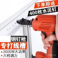 Máy đóng đinh tự động Chế biến gỗ đường rãnh Súng bắn đinh tường xi măng điện khác Súng bắn đinh thép Súng bắn đinh Súng bắn đinh M8RQ