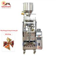 Máy đóng gói bánh kẹo túi tam giác tự động theo chiều đứng