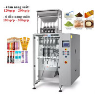Máy đóng gói đường que định lượng hạt 4-6 làn tự động cho túi 5g 7g 15g 20g