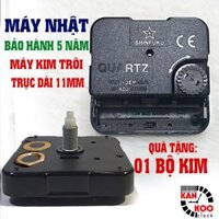 Máy đồng hồ treo tường  kim trôi  Nhật Bản chính hãng hiệu Shinfuku cốt dài 18 (trục vặn ốc 11mm)-bảo hành 5 năm