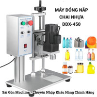 Máy đóng nắp chai nhựa dược phẩm DDX 450, máy xoáy nắp chai nhựa bán tự động, máy vặn nắp chai pet
