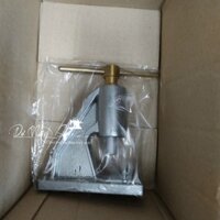 Máy đóng nút bọc vải đóng được nhiều size màu xám.