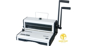 Máy đóng sách lò xo kẽm Bosser WR970E (WR-970E) - lỗ vuông