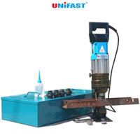 Máy đột lỗ cầm tay Unifast MHP-25 2000W đục thanh la thép V U dày 10mm