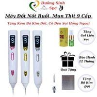 Máy Đốt Nốt Ruồi | Bút Đốt Nốt Ruồi, Mụn Thịt, Tàng Nhang 9 Cấp Độ Mẫu Mới Có Đèn Soi Cao Cấp