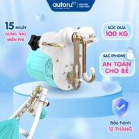 Máy Đưa Võng Tự Động Autoru A100 Sức Đưa 100Kg Ru Bé Ngủ Ngon, Dùng Sạc Dự Phòng 5V An Toàn