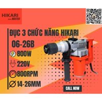 Máy Đục 3 Chức Năng Hikari 06-26B