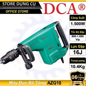 Máy đục bê tông DCA AZG10 17mm, 1500W