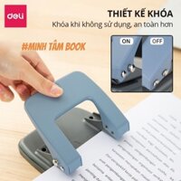 Máy Đục Lỗ, Bấm Lỗ Giấy Bằng Tay Deli 0104 35 Tờ Làm Sổ Còng Tiện Lợi Cho Văn Phòng Hàng Chính Hãng