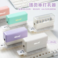 Máy đục lỗ đa chức năng Kede, máy đục lỗ mini sáu lỗ, máy đục lỗ tròn B5, máy đục lỗ đa năng, máy đục lỗ đơn, máy đục lỗ nhỏ, máy đục lỗ giấy A4 A5, công cụ dập nổi kế hoạch