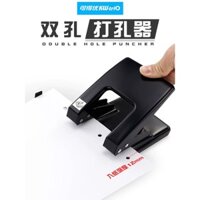 Máy đục lỗ đôi Kede với thước định vị, máy đóng sách, máy đục lỗ nặng cho tờ rời 40 trang, lỗ tròn nhỏ, lỗ vòng, máy đục nhiều lỗ cho chứng từ tài chính, máy đóng sách giấy A4 9018