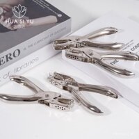Máy đục lỗ đơn hoa, máy đục lỗ cầm tay nhỏ, máy đục lỗ giấy thẻ trống, máy đục lỗ A4