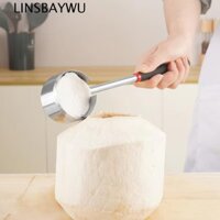 Máy đục lỗ dừa LINSBAYWU Tay cầm bằng gỗ / cao su Bãi biển gia đình
