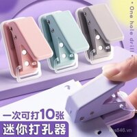 Máy đục lỗ mini một lỗ, dòng màu Morandi, máy đục lỗ tròn, máy đục lỗ kim loại thủ công nhỏ, máy đục lỗ thẻ cho trẻ em, máy đục lỗ giấy A4, máy đục lỗ sổ tay.