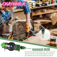 Máy đục lỗ quay tay CHAYUMDA, Máy khoan cầm tay tích hợp 3 trong 1, Máy khoan quay tay không dây nhỏ đa chức năng bền bỉ