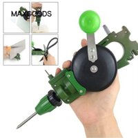 Máy đục lỗ quay tay MAXGOODS, Máy khoan cầm tay không dây nhỏ đa chức năng, Máy khoan quay tay bền 3 trong 1 tích hợp di động