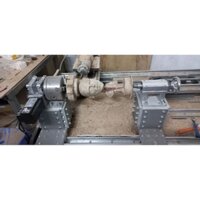 máy đục tượng gỗ cnc mini chạy hộp số servo jmc