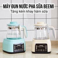Máy đun nước pha sữa Beemi tặng kèm khay hâm sữa tiệt trùng đồ cho bé Bình đun nước siêu tốc tuỳ chỉnh nhiệt độ nước