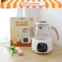 Máy đun nước pha sữa Bình hâm nước pha sữa giữ nhiệt Amber Tobé Bản cao cấp có khử clo chỉ trong 5 phút Lunakidsbaby