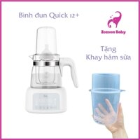 Máy đun nước pha sữa giữ nhiệt, hâm sữa, tiệt trùng bình sữa Quick 12 Plus+ Fatz baby - Tặng kèm khay hâm sữa