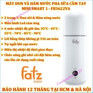 Máy đun và hâm nước pha sữa thông minh Fatz Baby FB3801MX