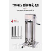 Máy đùn xúc xích, lạp xưởng 7L, máy nhồi xúc xích lạp xưởng bằng tay, Bảo hành 12 Tháng