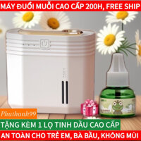 Máy đuổi muỗi xông tinh dầu công nghệ Nhật Bản Mosquito 2024 , phiên bản mới nhất có pin 200 H, Miễn phí ship