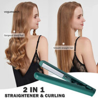 Máy duỗi tóc chống bỏng VOG Máy duỗi tóc tạo kiểu nhanh Máy duỗi tóc Usb di động Máy duỗi tóc Curling Iron Combo để tạo kiểu nhanh Du lịch Công cụ tạo kiểu tóc Mini dành cho nữ