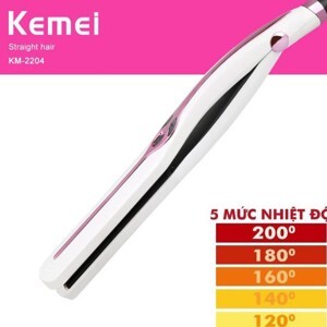 Máy duỗi tóc điều chỉnh nhiệt Kemei KM2204